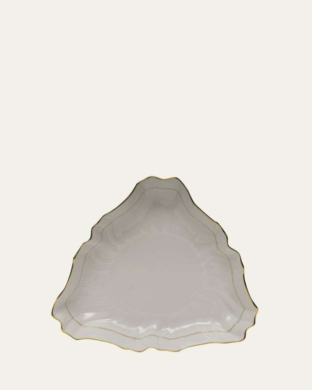 Golden Edge Triangle Dish